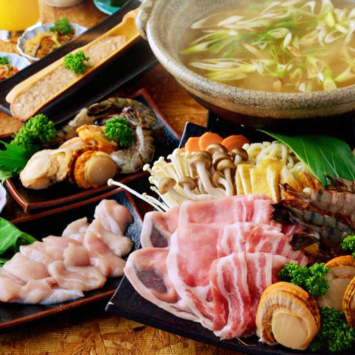 Select Quality Brand Pork Slices・Awaodori Chicken All-You-Can-Eat & Drink Seafood-Inclusive (Shrimps, Oysters, Scallops) Course (2 Hours)